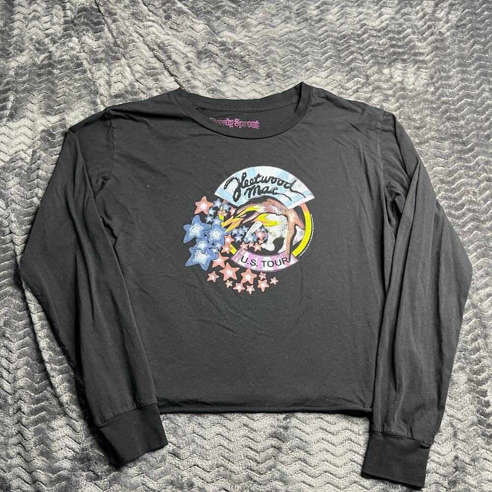 Rowdy sprout Fleetwood Mac US Tour Graphic T shirt black Size L/18